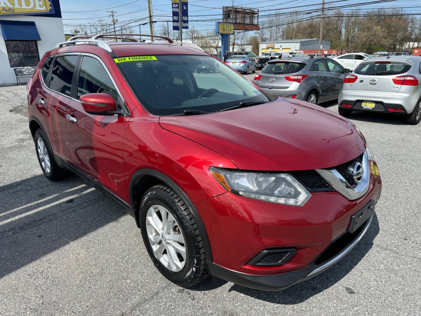 2016 RED Nissan Rogue SV AWD (KNMAT2MVXGP) with an 2.5L L4 DOHC 16V engine, CVT transmission, located at 1254 Manheim Pike, Lancaster, PA, 17601, (717) 393-9133, 40.062870, -76.323273 - Photo#2